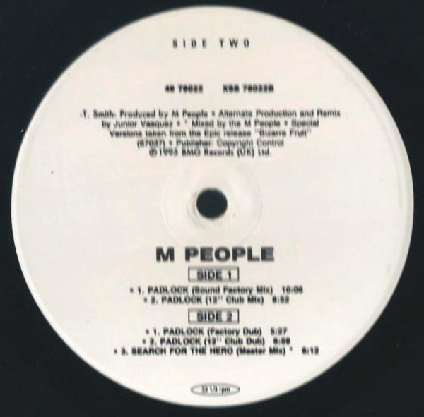 M People - Search For The Hero / Padlock | Epic (49 78022) - 3
