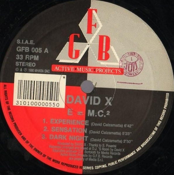 David X - E = MC ² | GFB Records (GFB 005) - 3 David X - E = MC ² | GFB Records (GFB 005) - 3