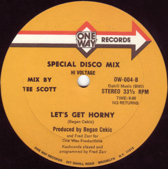 Hi Voltage - Somewhere Beyond / Let's Get Horny | One Way Records (OW-004) - 2