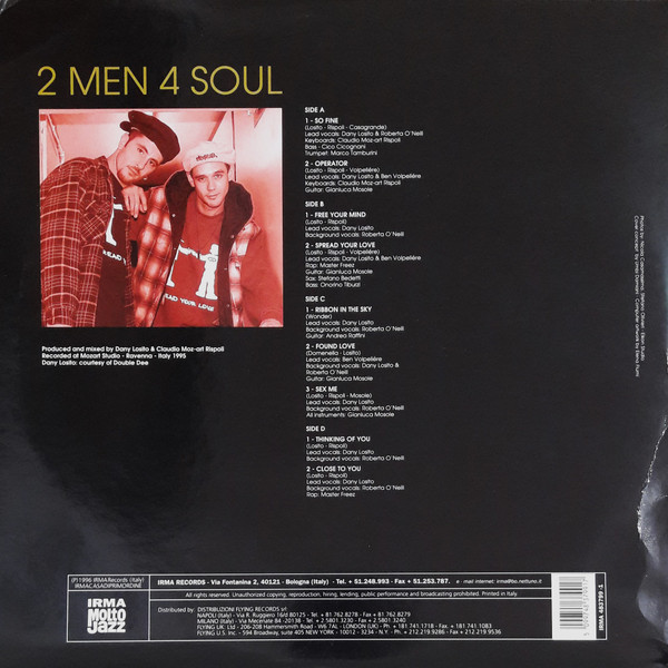 2 Men 4 Soul - 2 Men 4 Soul | Irma CasaDiPrimordine (IRMA 483799 - 1) - 2 2 Men 4 Soul - 2 Men 4 Soul | Irma CasaDiPrimordine (IRMA 483799 - 1) - 2
