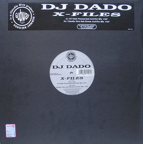 DJ Dado - X-Files | Subway Records (SUB 116) - main DJ Dado - X-Files | Subway Records (SUB 116) - main