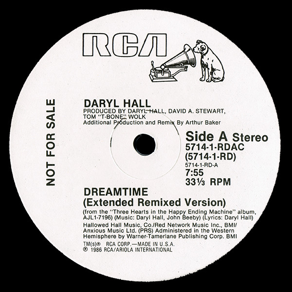 Daryl Hall - Dreamtime | RCA (5714-1-RDAC)