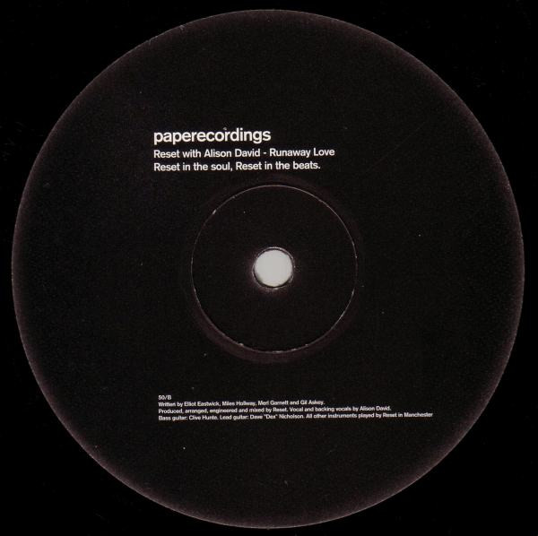 Reset With Alison David - Runaway Love | Paper Recordings (PAP 050) - 4 Reset With Alison David - Runaway Love | Paper Recordings (PAP 050) - 4