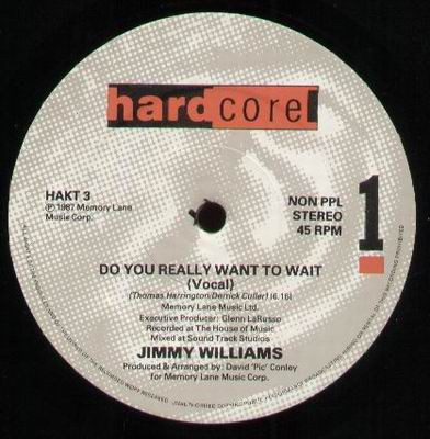 Jimmy Williams - Do You Really Want To Wait | Hardcore (HAKT 3)