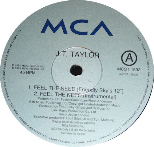 J.T. Taylor - Feel The Need | MCA Records (MCST 1592) - 2 J.T. Taylor - Feel The Need | MCA Records (MCST 1592) - 2