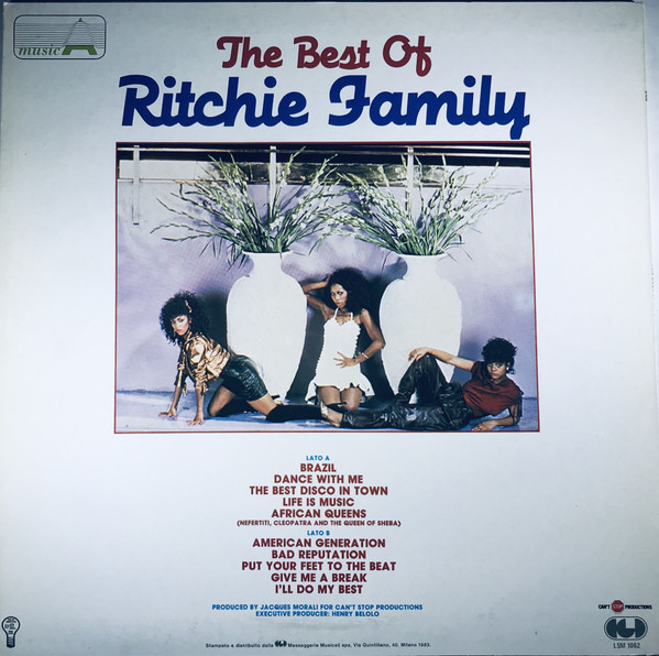 The Ritchie Family - The Best Of The Ritchie Family | CGD (LSM 1062) - 2