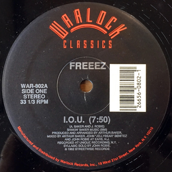 Freeez - I.O.U. | Warlock Classics (WAR-802)