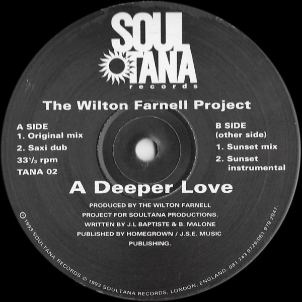 The Wilton Farnell Project - A Deeper Love | Soultana Records (Tana 02) - 2