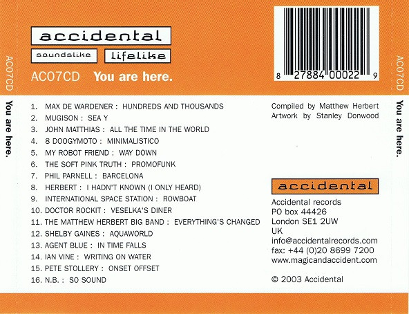 Various - You Are Here. | Accidental (AC07CD) - 3