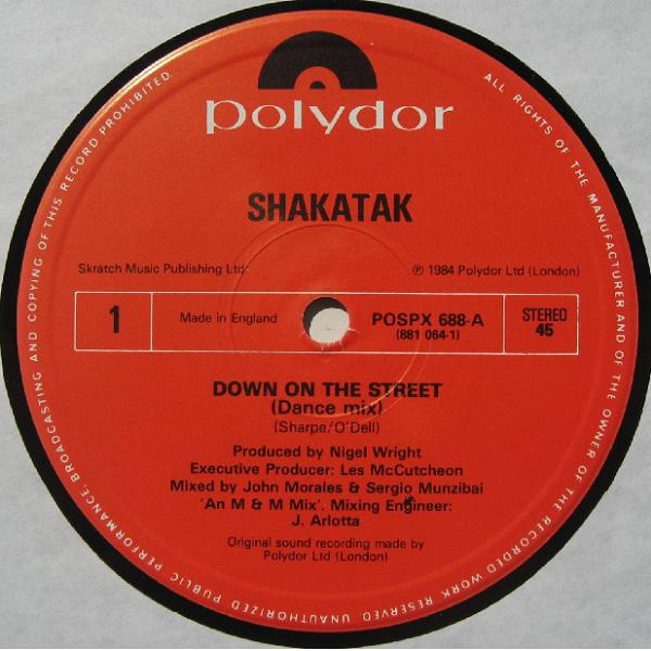 Shakatak - Down On The Street | Polydor (POSPX 688) - 3