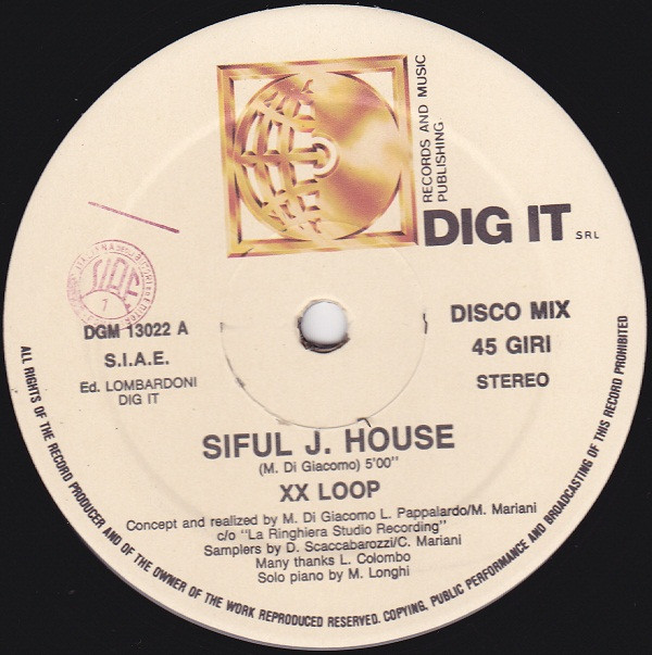 XX Loop - Siful J. House / Siful | Dig It International (DGM 13022) - main