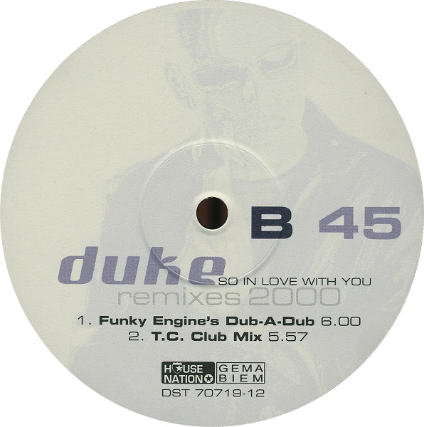 Duke - So In Love With You (Remixes 2000) | House Nation (DST 70719-12) - 4