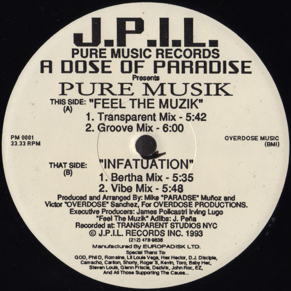 A Dose Of Paradise - Pure Musik | Pure Music Records (PM 0001) - main A Dose Of Paradise - Pure Musik | Pure Music Records (PM 0001) - main