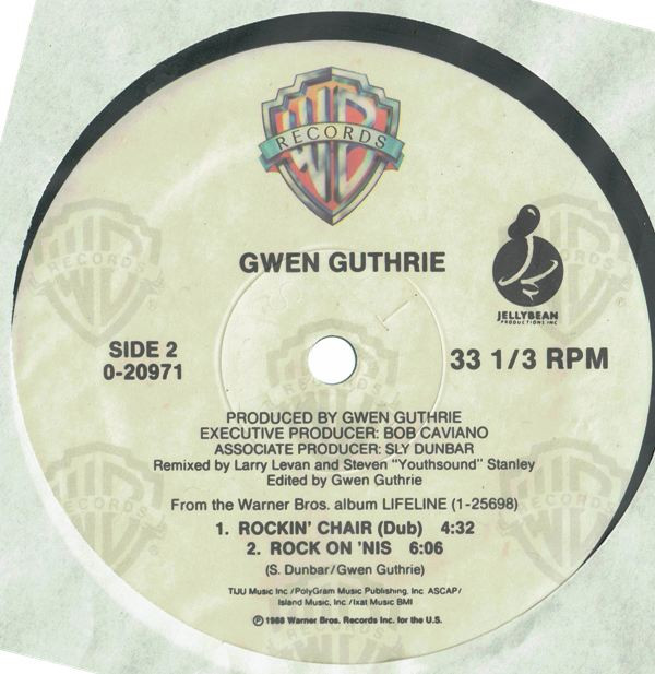 Gwen Guthrie - Rockin' Chair | Warner Bros. Records (0-20971) - 4