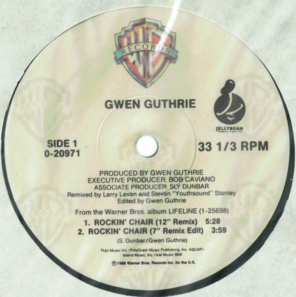 Gwen Guthrie - Rockin' Chair | Warner Bros. Records (0-20971) - 3