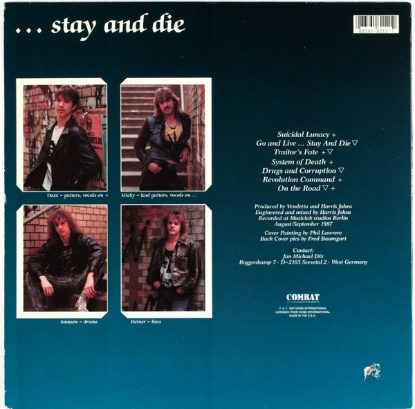 Vendetta - Go And Live... ...Stay And Die | Combat (88561-8212-1) - 2 Vendetta - Go And Live... ...Stay And Die | Combat (88561-8212-1) - 2