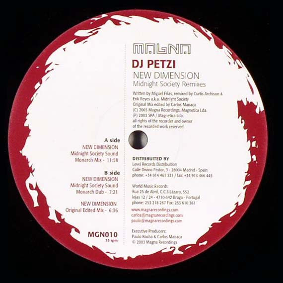 DJ Petzi - The New Dimension | Magna Recordings (MGN010)