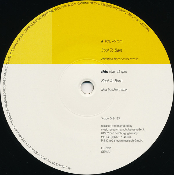 Joi Cardwell - Soul To Bare (The Techno Mixes) (Disk #1) | Tetsuo (tetsuo 049-12X) - 4 Joi Cardwell - Soul To Bare (The Techno Mixes) (Disk #1) | Tetsuo (tetsuo 049-12X) - 4