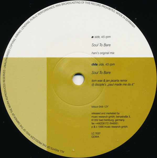Joi Cardwell - Soul To Bare (The House Mixes) (Disk #2) | Tetsuo (tetsuo 049-12Y) - 2 Joi Cardwell - Soul To Bare (The House Mixes) (Disk #2) | Tetsuo (tetsuo 049-12Y) - 2