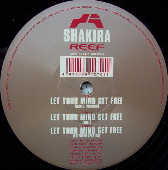 Shakira - Let Your Mind Get Free | Reef Recordings (REEF005-6) - 3