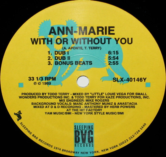Ann-Marie - With Or Without You | Sleeping Bag Records (SLX-40146) - 4 Ann-Marie - With Or Without You | Sleeping Bag Records (SLX-40146) - 4