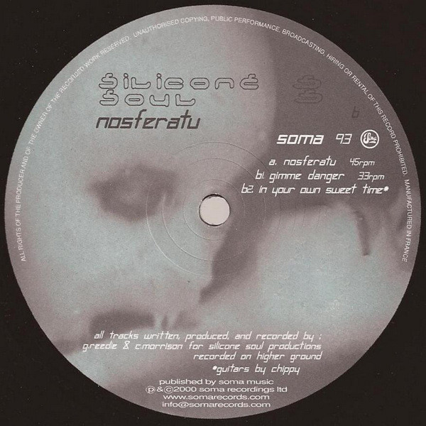 Silicone Soul - Nosferatu | Soma Quality Recordings (SOMA 93)
