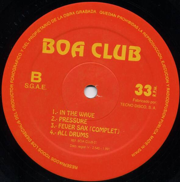 Boa Club - Fever Sax | Nezkabel Records (NEZKABEL-00) - 3