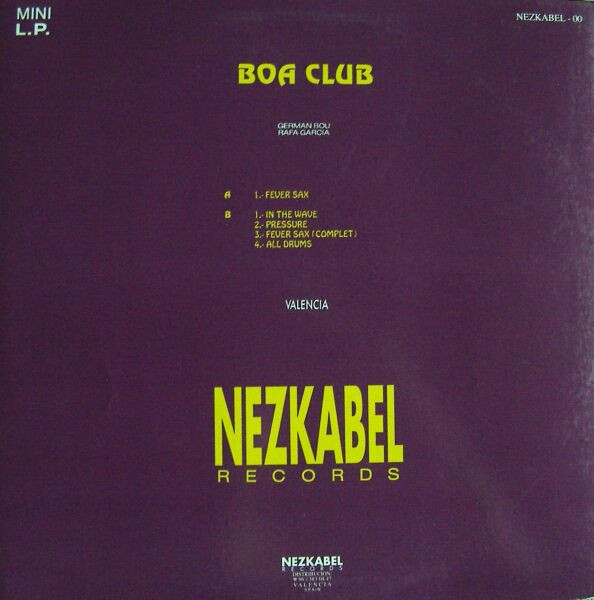 Boa Club - Fever Sax | Nezkabel Records (NEZKABEL-00) - 4