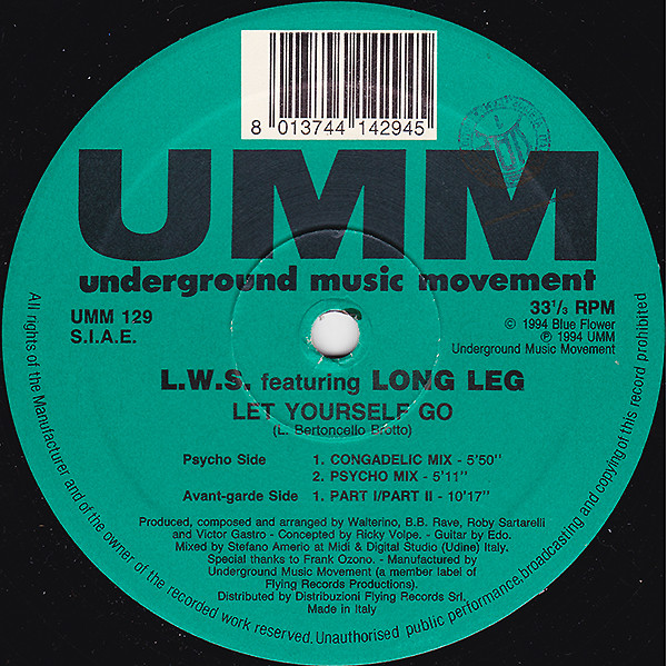 L.W.S. Featuring Long Leg - Let Yourself Go | UMM (UMM 129) - main L.W.S. Featuring Long Leg - Let Yourself Go | UMM (UMM 129) - main
