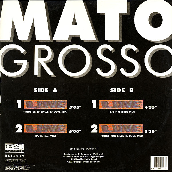 Mato Grosso - Love | B4 Before (BEF 4019) - 2 Mato Grosso - Love | B4 Before (BEF 4019) - 2