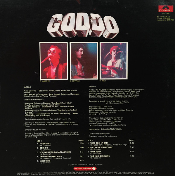 Goddo - Who Cares | Polydor (2424 902) - 2