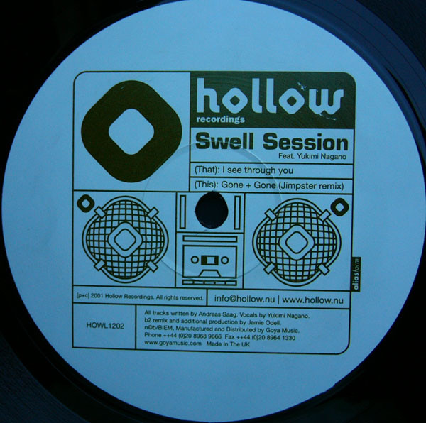 Swell Session Feat. Yukimi Nagano - I See Through You / Gone | Hollow Recordings (HOWL 1202) - 2 Swell Session Feat. Yukimi Nagano - I See Through You / Gone | Hollow Recordings (HOWL 1202) - 2