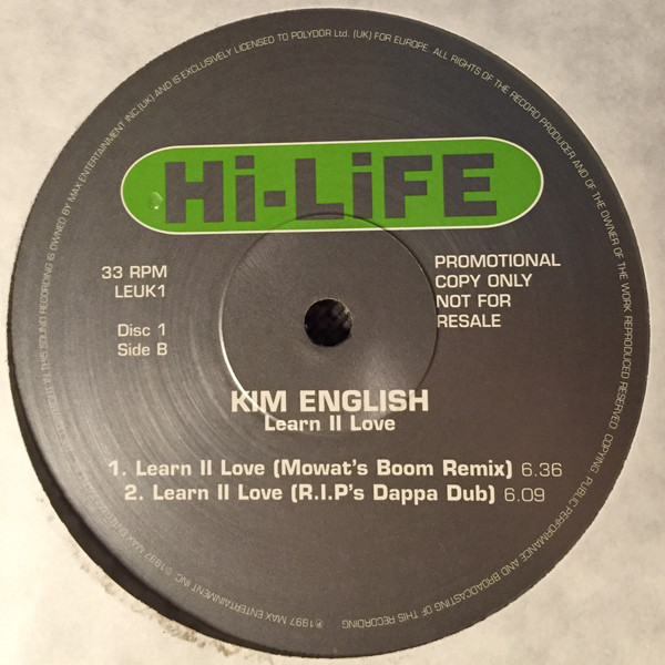 Kim English - Learn II Love | Hi Life Recordings (LEUK1/2) - 3