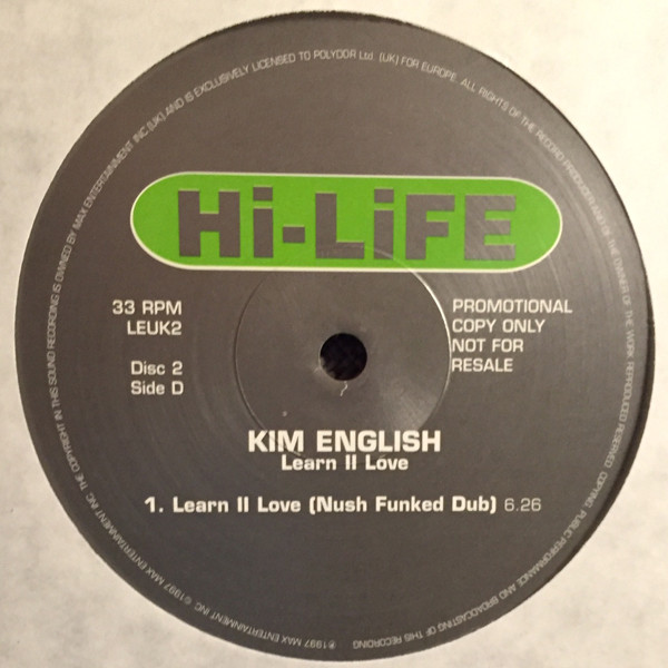 Kim English - Learn II Love | Hi Life Recordings (LEUK1/2) - 5