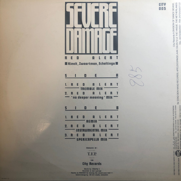Severe Damage - Red Alert | City Records (CITY 005) - 2 Severe Damage - Red Alert | City Records (CITY 005) - 2