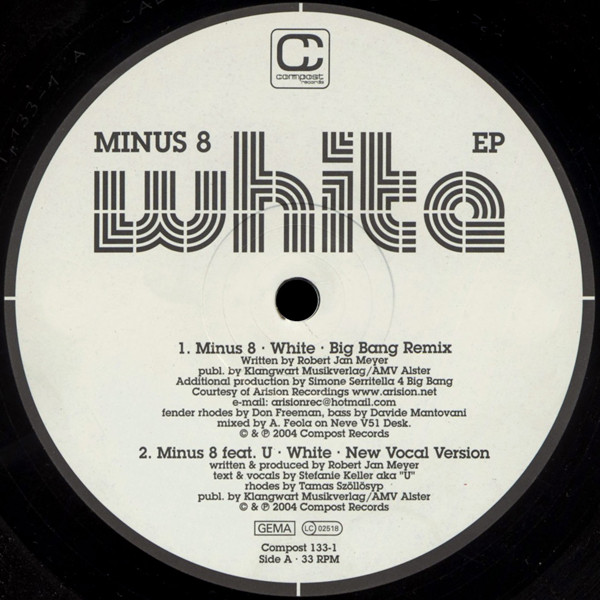 Minus 8 - White EP | Compost Records (COMPOST 133-1) - 3 Minus 8 - White EP | Compost Records (COMPOST 133-1) - 3