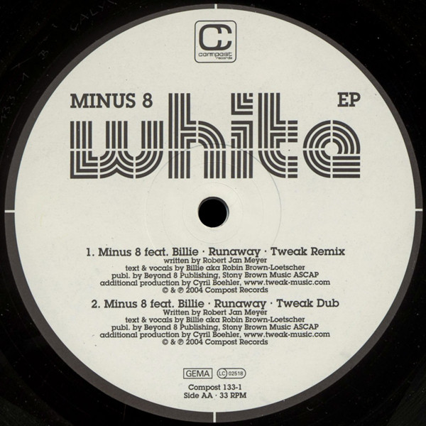 Minus 8 - White EP | Compost Records (COMPOST 133-1) - 2 Minus 8 - White EP | Compost Records (COMPOST 133-1) - 2