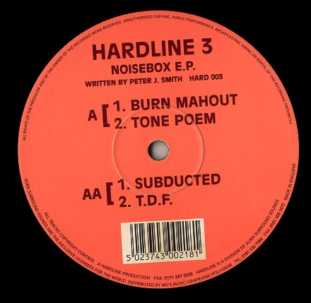 Peter J. Smith - Noisebox E.P. | Hardline (HARD 003)