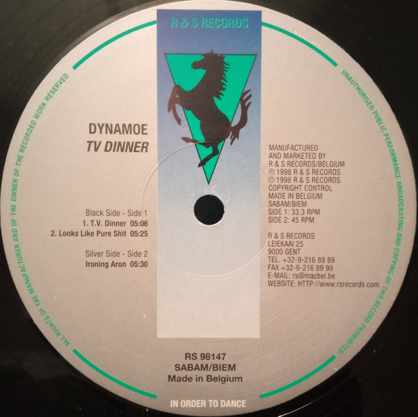 Dynamoe - TV Dinner | R & S Records (RS 98147) - 3