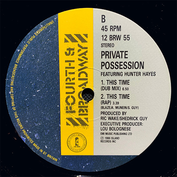 Private Possession Featuring Hunter Hayes - This Time | 4th & Broadway (12 BRW 55) - 3 Private Possession Featuring Hunter Hayes - This Time | 4th & Broadway (12 BRW 55) - 3