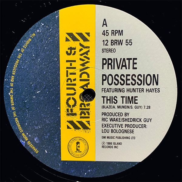 Private Possession Featuring Hunter Hayes - This Time | 4th & Broadway (12 BRW 55) - 2 Private Possession Featuring Hunter Hayes - This Time | 4th & Broadway (12 BRW 55) - 2