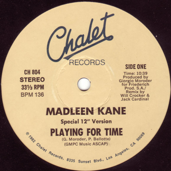 Madleen Kane - Playing For Time | Chalet Records (CH 804) - main Madleen Kane - Playing For Time | Chalet Records (CH 804) - main