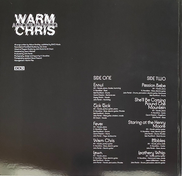 Aldous Harding - Warm Chris | 4AD (4AD0391LP) - 2 Aldous Harding - Warm Chris | 4AD (4AD0391LP) - 2