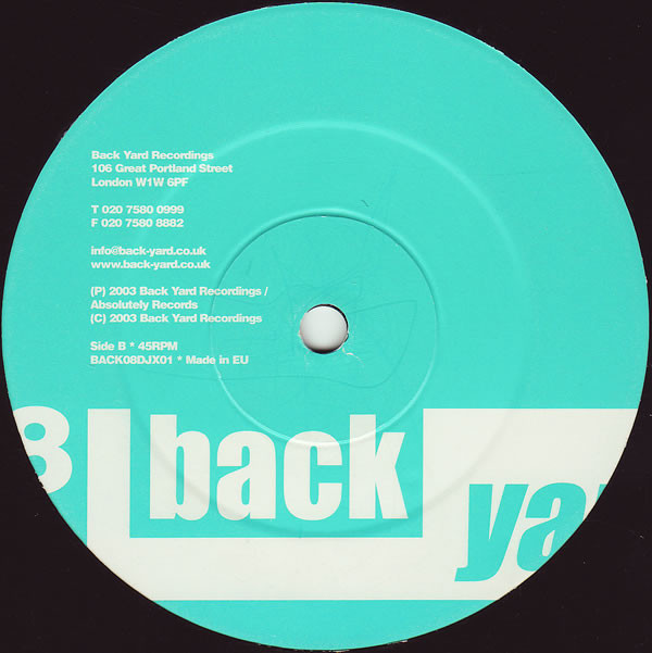 G & S Project - Enjoy The Silence | Back Yard Recordings (BACK08DJX01) - 3
