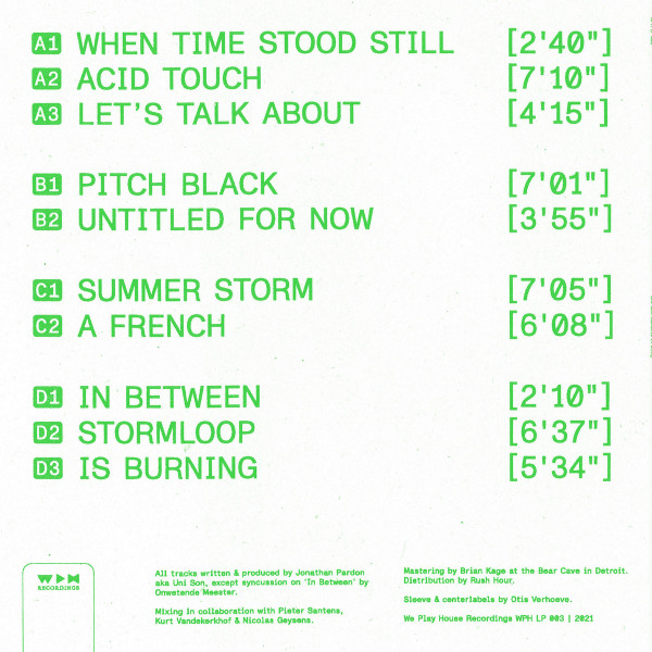 Uni Son - Moments In Unity | We Play House Recordings (WPH LP 003) - 2 Uni Son - Moments In Unity | We Play House Recordings (WPH LP 003) - 2