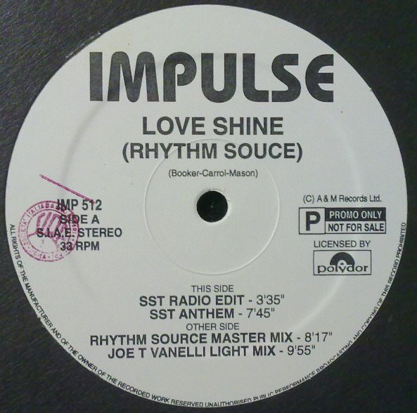 Rhythm Source - Love Shine | Impulse (IMP 512)