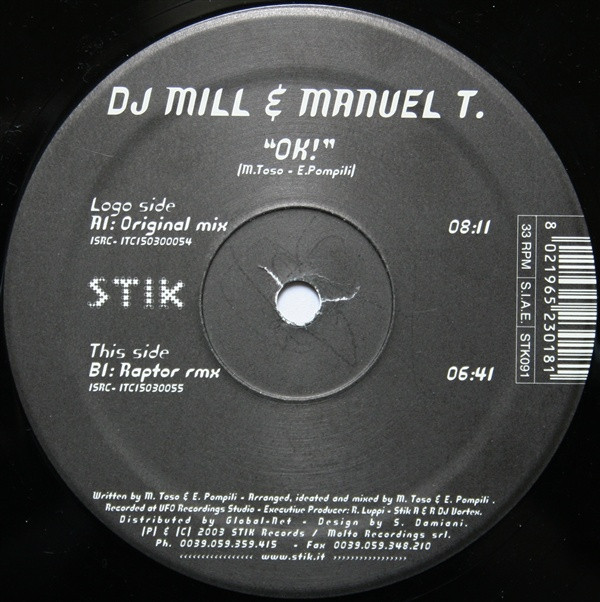 DJ Mill & Manuel T. - OK! | Stik Records (STK091) - 3