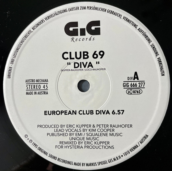 Club 69 - Diva | GiG Records (GIG 666 277) - 3