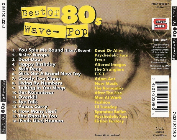 Various - Best Of 80s Wave-Pop | Columbia (COL 481295 2) - 2