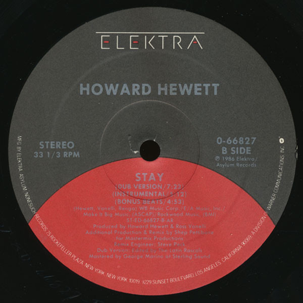 Howard Hewett - Stay | Elektra (0-66827) - 2 Howard Hewett - Stay | Elektra (0-66827) - 2
